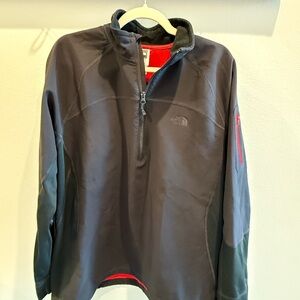 The North Face Black and Red Pullover